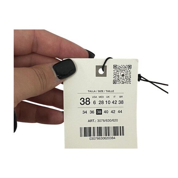 Zara Womens Jeans EU 38 US 6 Wide Leg Pink High Waist Regular Fit 3078/630 NWT - Picture 13 of 16